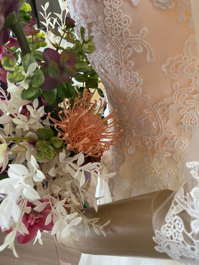ハンドメイドアーティフィシャルウェディング　ウェディングブーケリゾート前撮り28