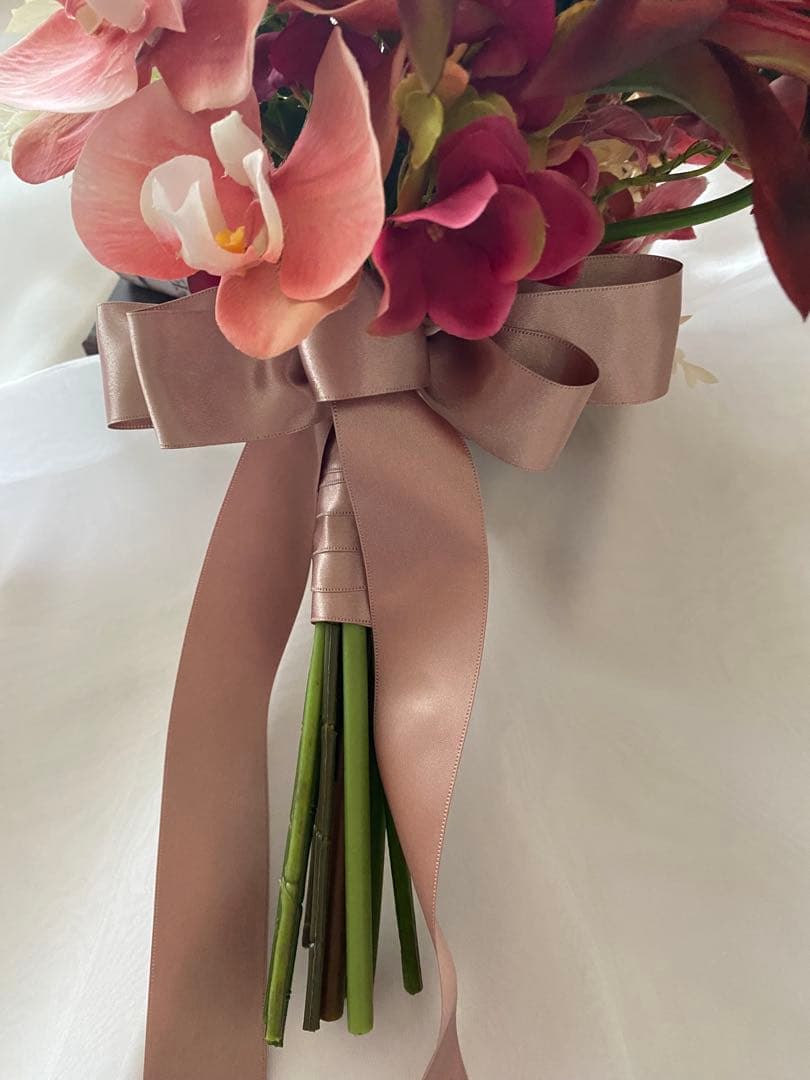 ハンドメイドアーティフィシャルウェディング　ウェディングブーケリゾート前撮り28