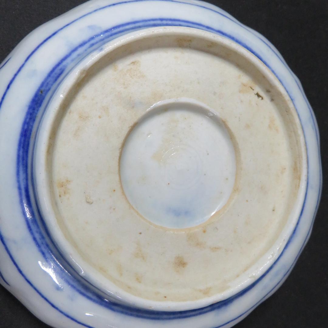 なます皿 5枚 色絵付 金彩 松竹梅 歪み 童 壺