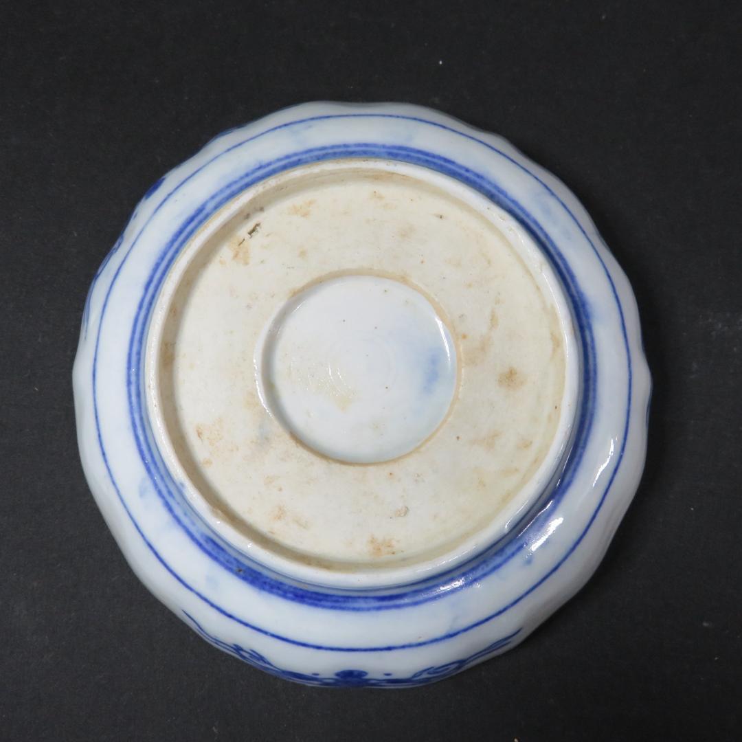 なます皿 5枚 色絵付 金彩 松竹梅 歪み 童 壺