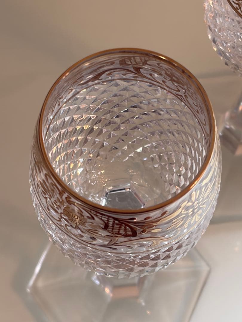 クリスタル ベネチア シャンパングラス 2個セット