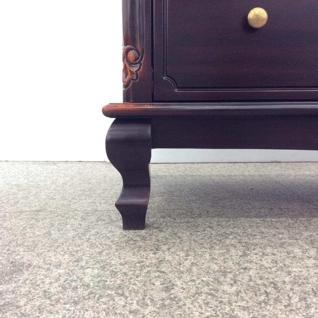 未使用アウトレット アンティーク調 猫脚 テレビボード マホガニー ローボード