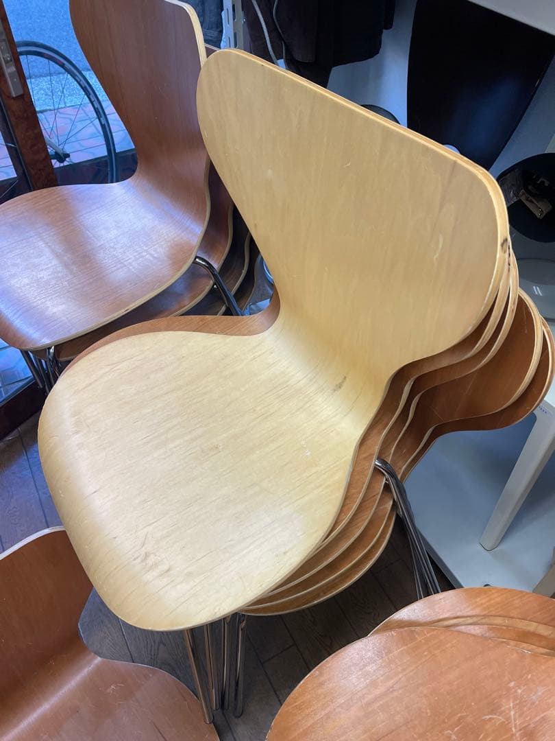 【濃い木色7脚セット】セブンチェア リプロダクト 1脚6000円