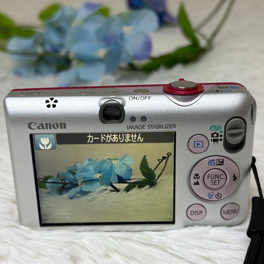 Canon IXY 110IS PC1355 充電器　箱　ピンク コンデジ　可動