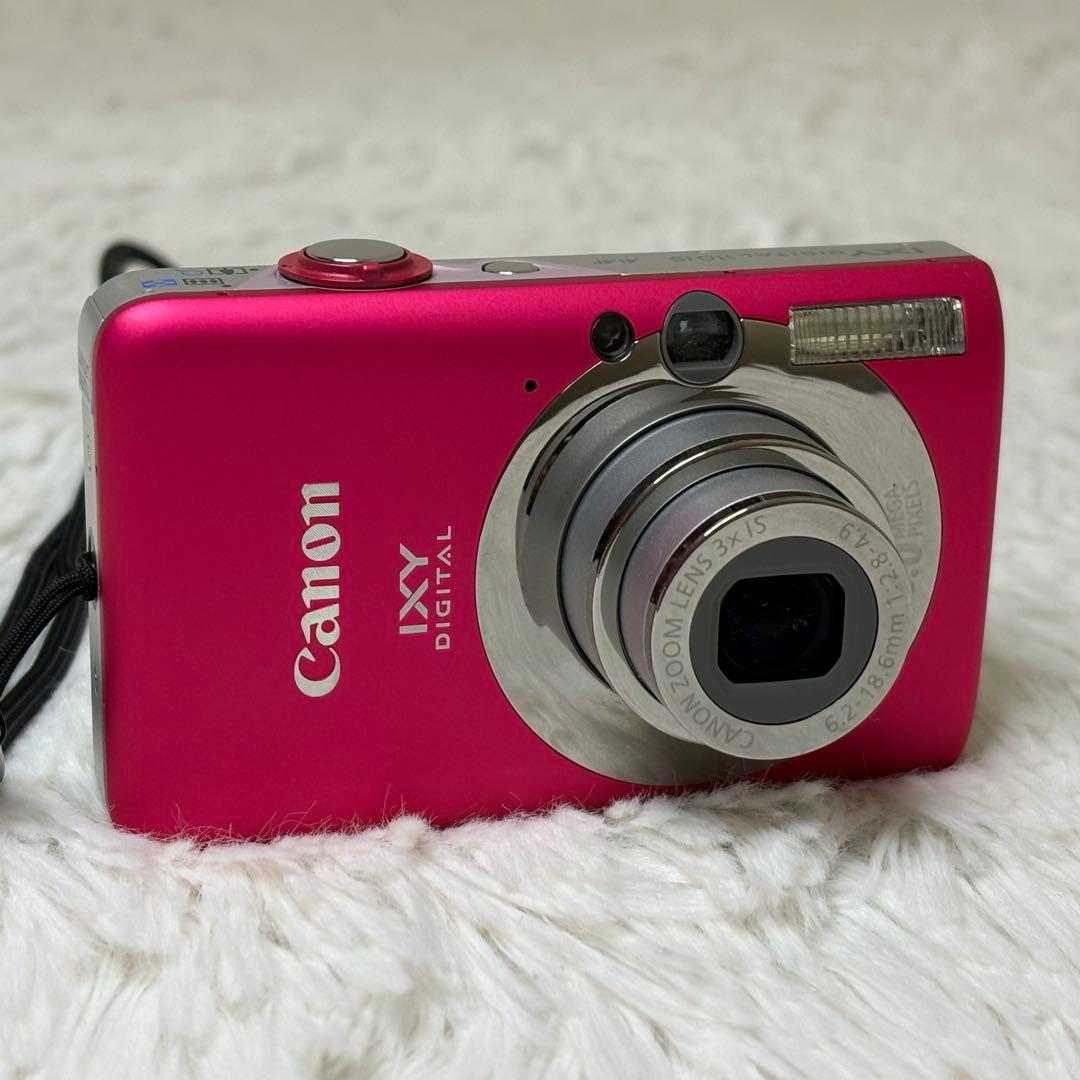 Canon IXY 110IS PC1355 充電器　箱　ピンク コンデジ　可動