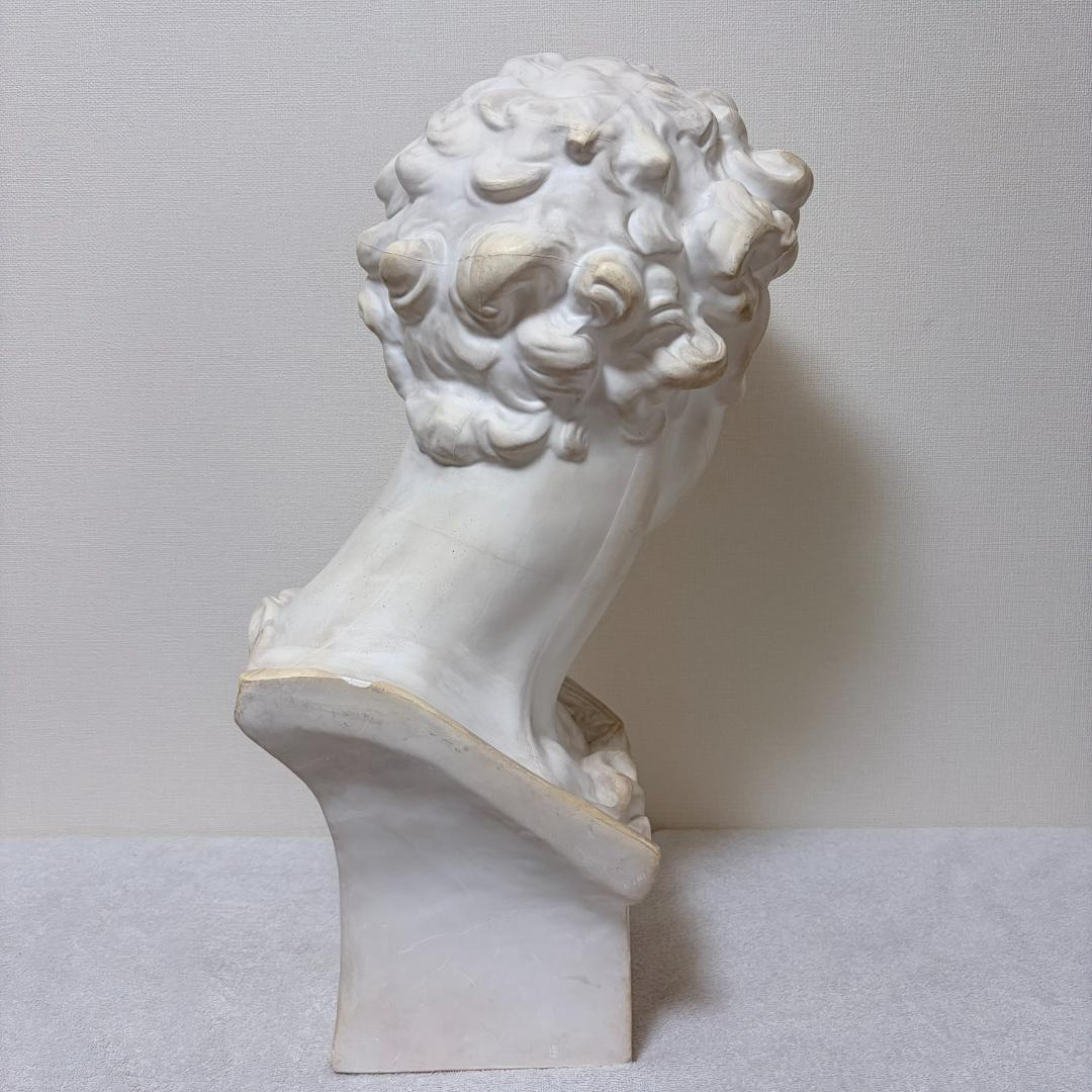 【割れ汚れ多】 石膏像 ジュリアーノ メディチ 胸像 デッサン 【0057】