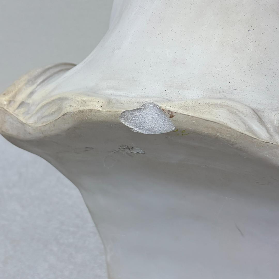 【割れ汚れ多】 石膏像 ジュリアーノ メディチ 胸像 デッサン 【0057】