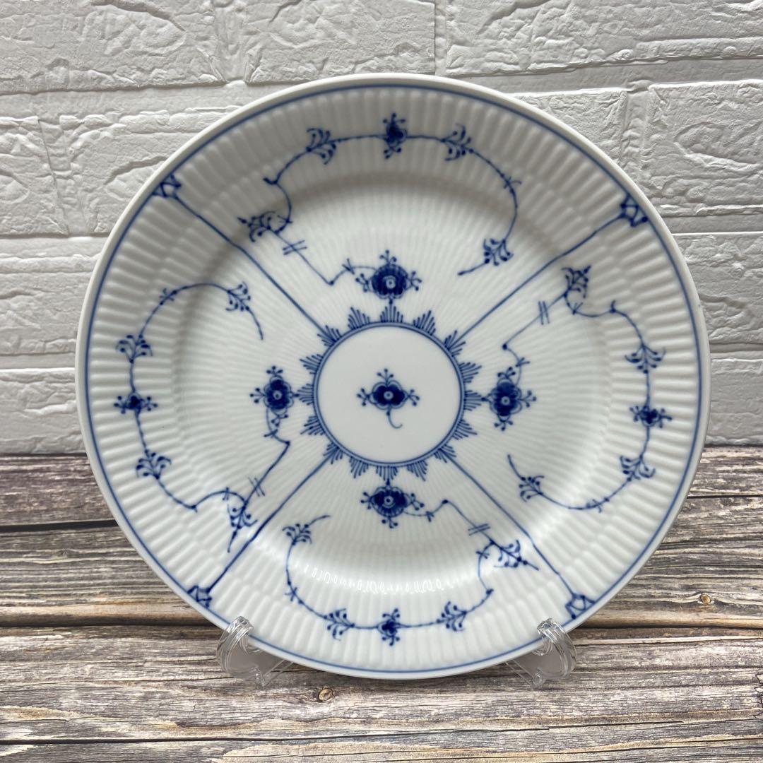 【未使用】ロイヤルコペンハーゲン ブルーフルーテッド プレート 25cm