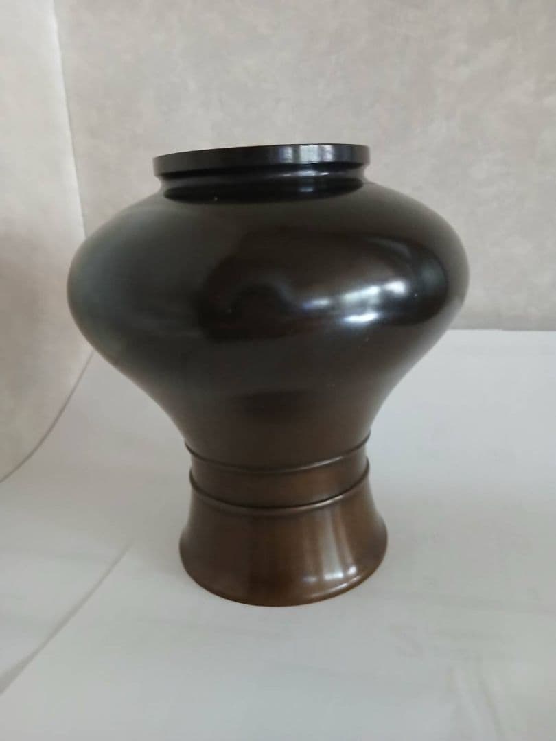 木*み様 銅製　池坊花器