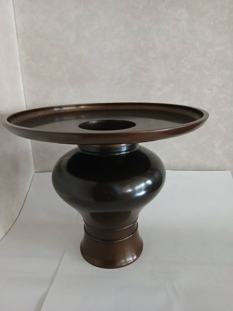 木*み様 銅製　池坊花器