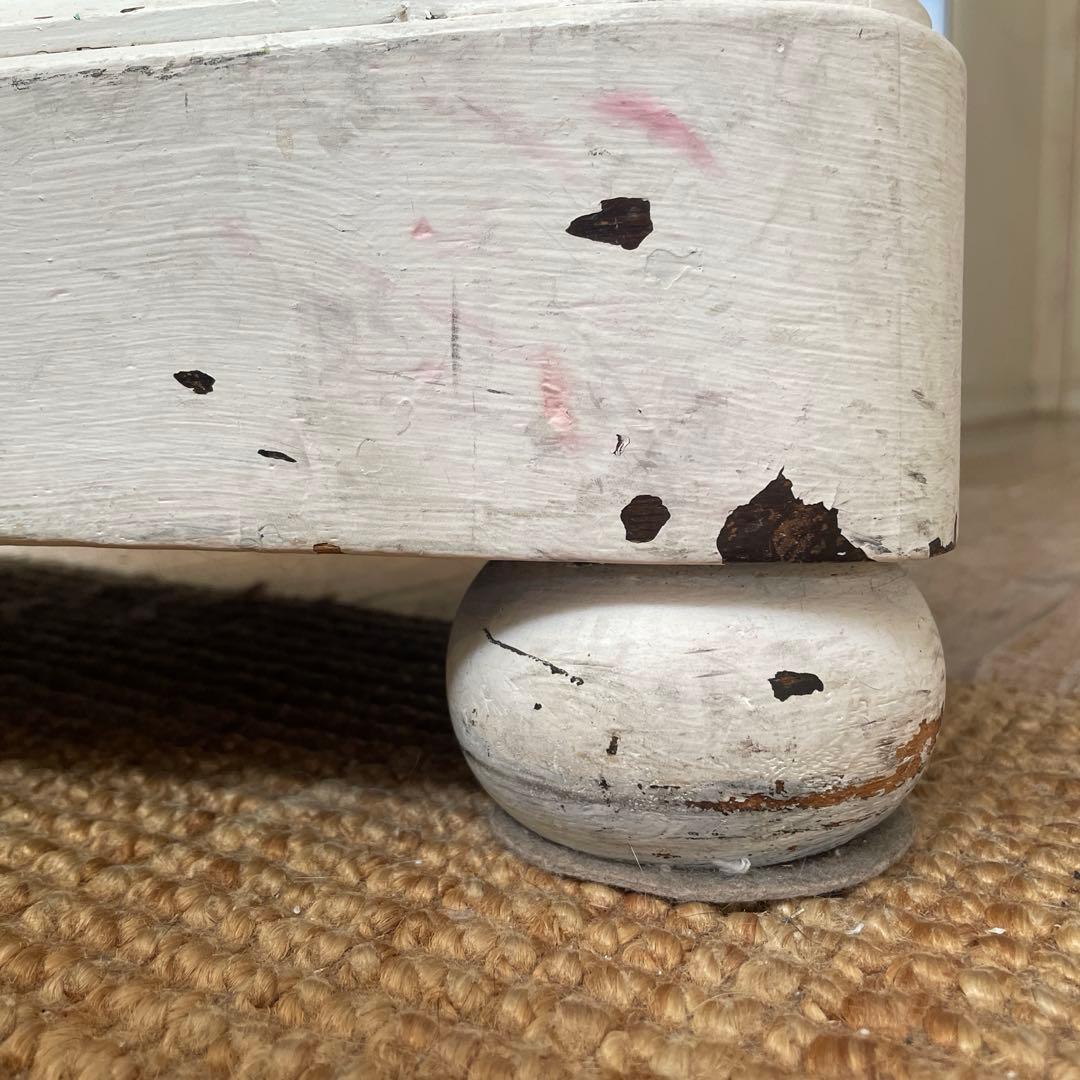 値下げフランスアンティーク　白　キャビネット　本棚