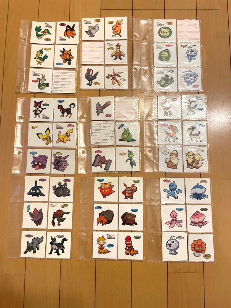 ポケモンパンデコキャラシール　164枚　15周年記念シール
