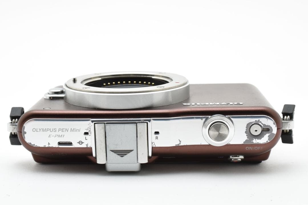 OLYMPUS Pen Mini E-PM1 ブラウン ボディ　動作手振れもOK