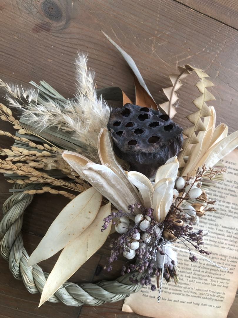 2025ナチュラルしめ縄リース小03