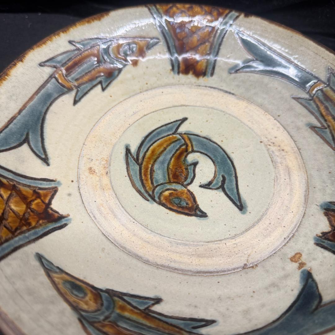 壺屋焼　金城敏昭　やちむん　沖縄　盛鉢 皿