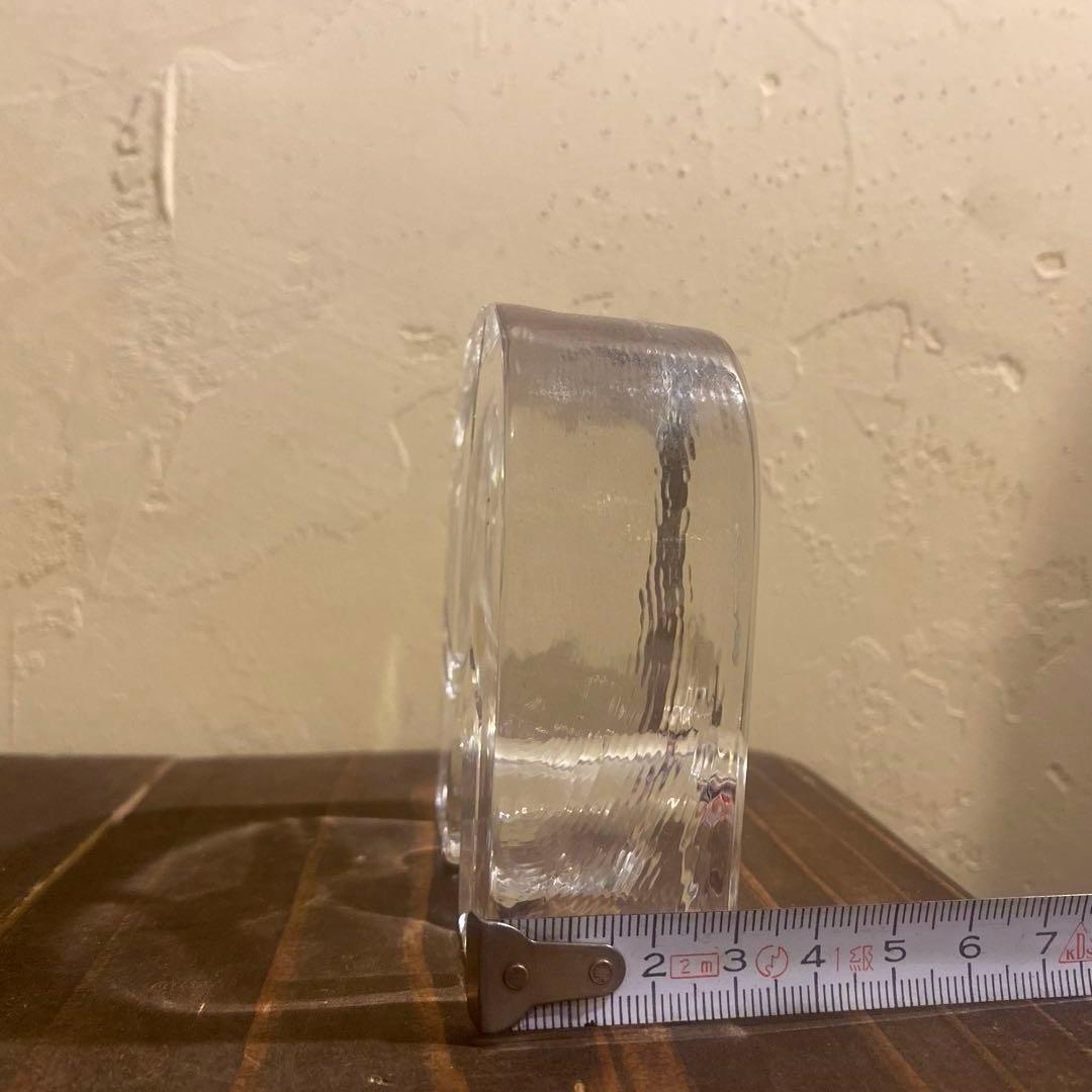 スウェーデン製 Kosta Boda ゾウの置き物　クリスタルガラスアンティーク