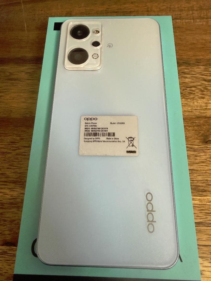 OPPO Reno7a ドリームブルー ケース付き