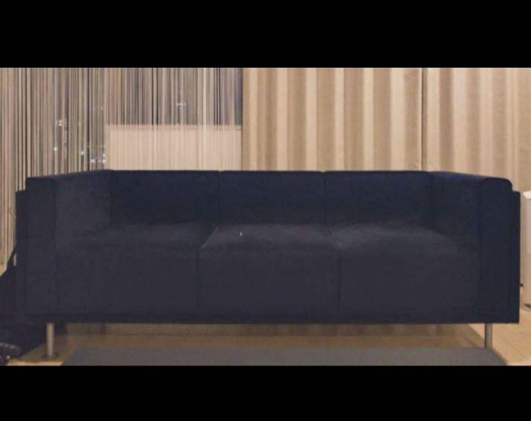 IDEE 3人掛けソファ ネイビー