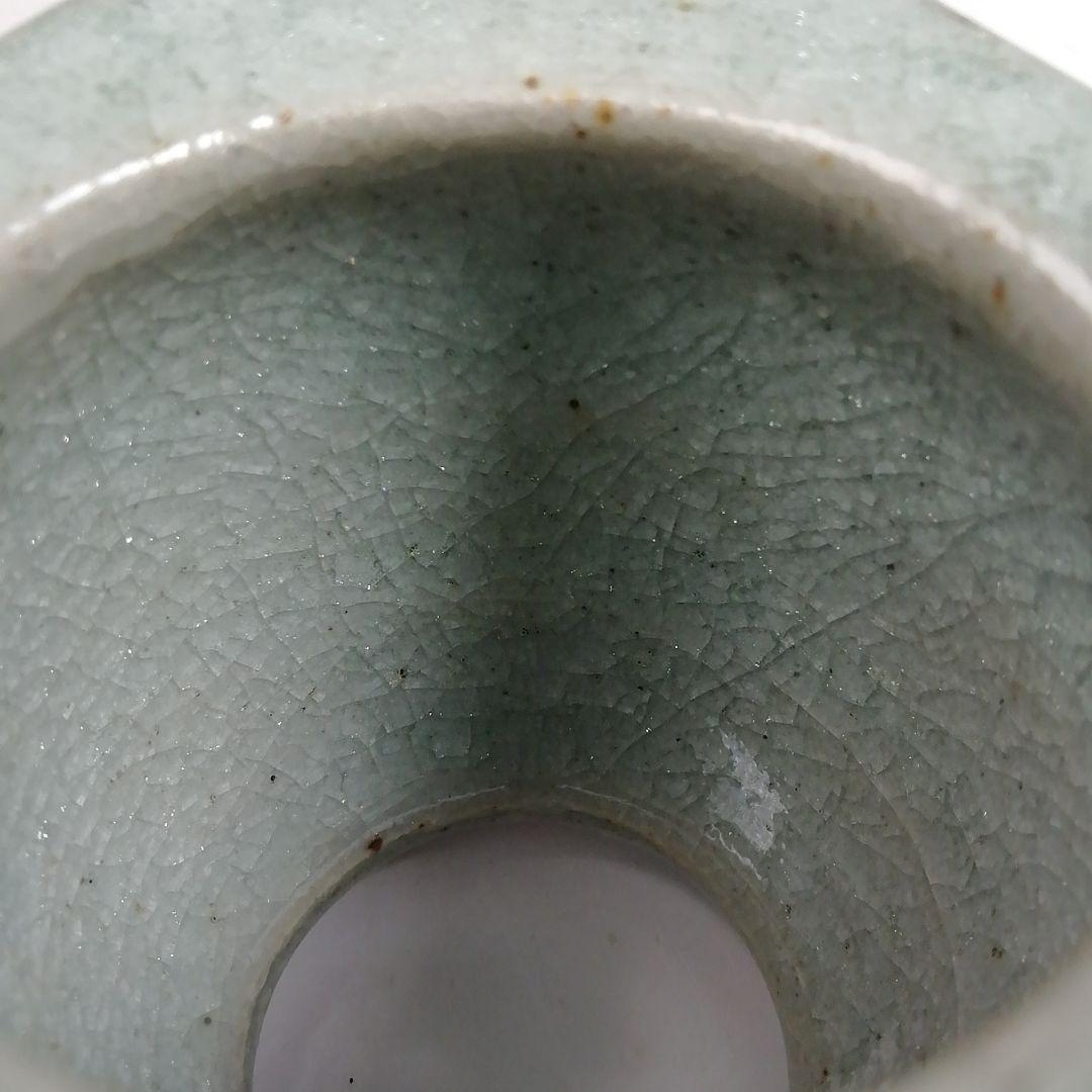 Ｗ４２３　蓋置　『渋草焼』『唐子紋』『渋草柳造』　共箱　茶道具