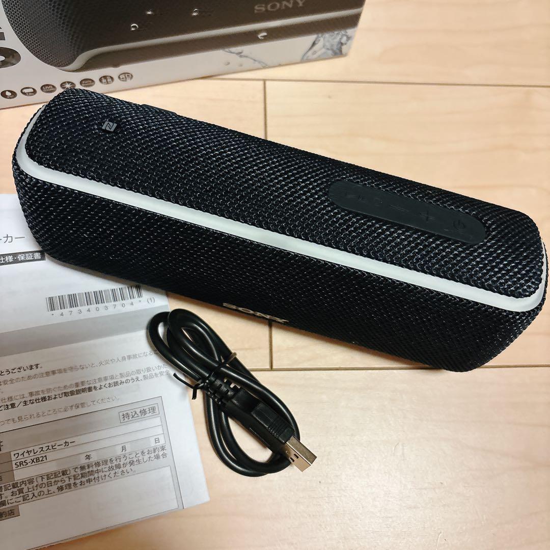 【美品/動作確認済/付属品全有】SONY SRS-XB21 ワイヤレススピーカー