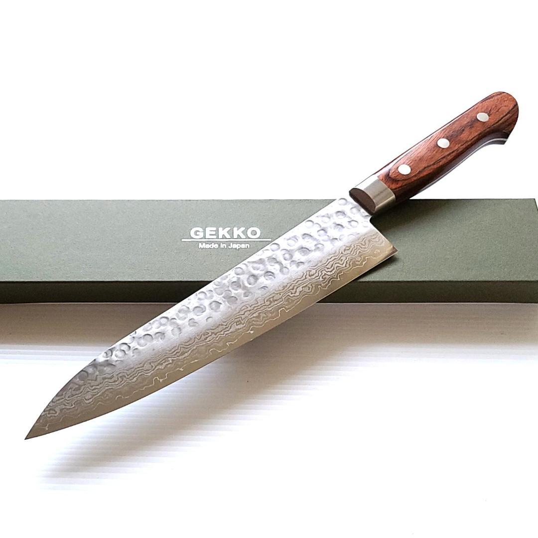 h*7様 VG10 ダマスカス 牛刀包丁180mm G1703 月光作