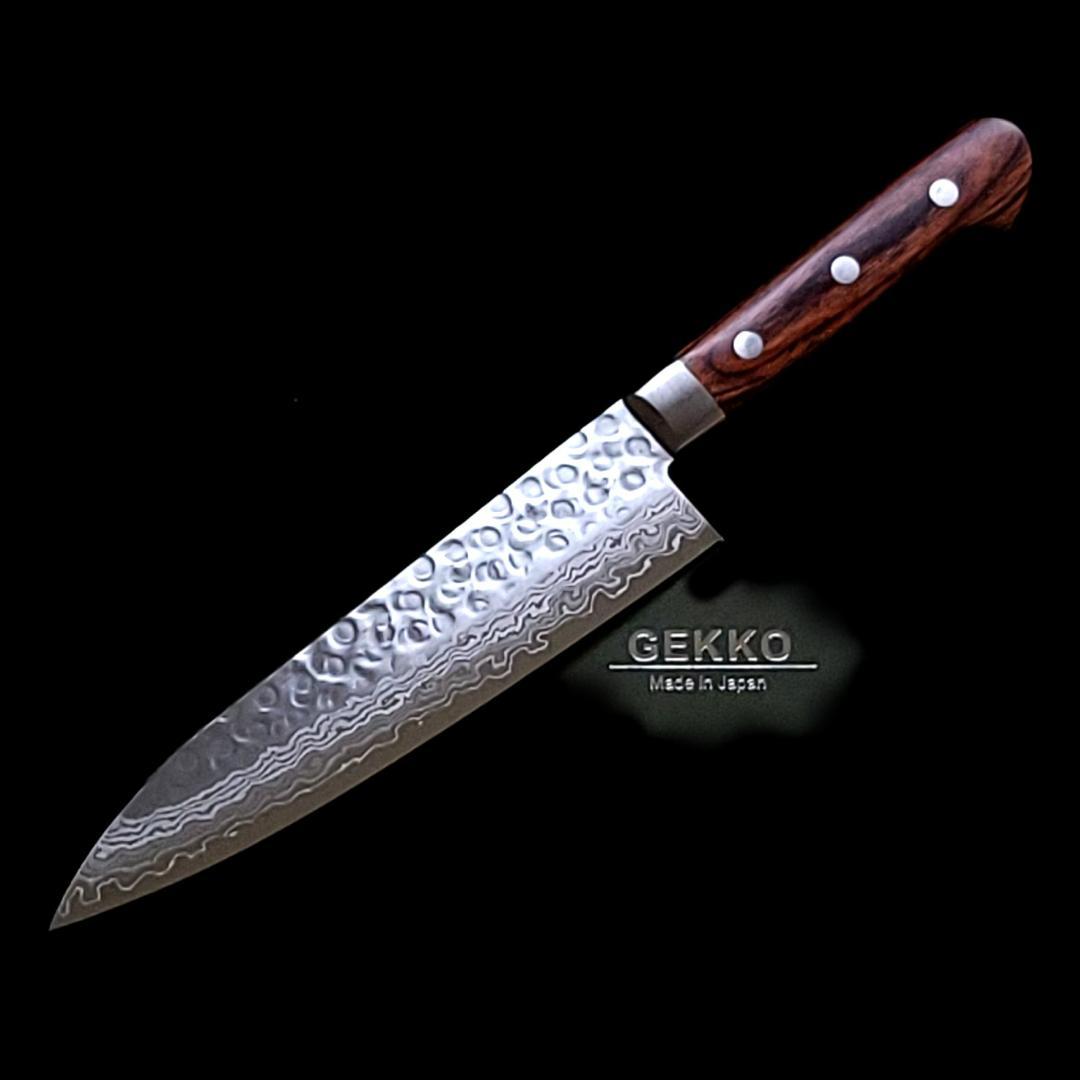 h*7様 VG10 ダマスカス 牛刀包丁180mm G1703 月光作