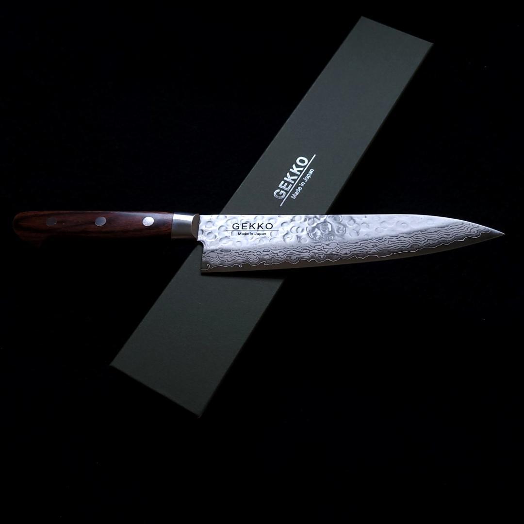 h*7様 VG10 ダマスカス 牛刀包丁180mm G1703 月光作