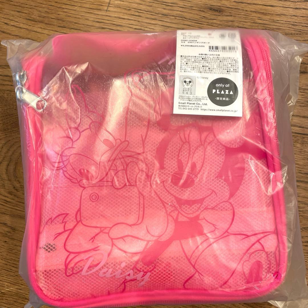 plaza Disneyミニーマウス デイジーダック ハンギングポーチ ピンク