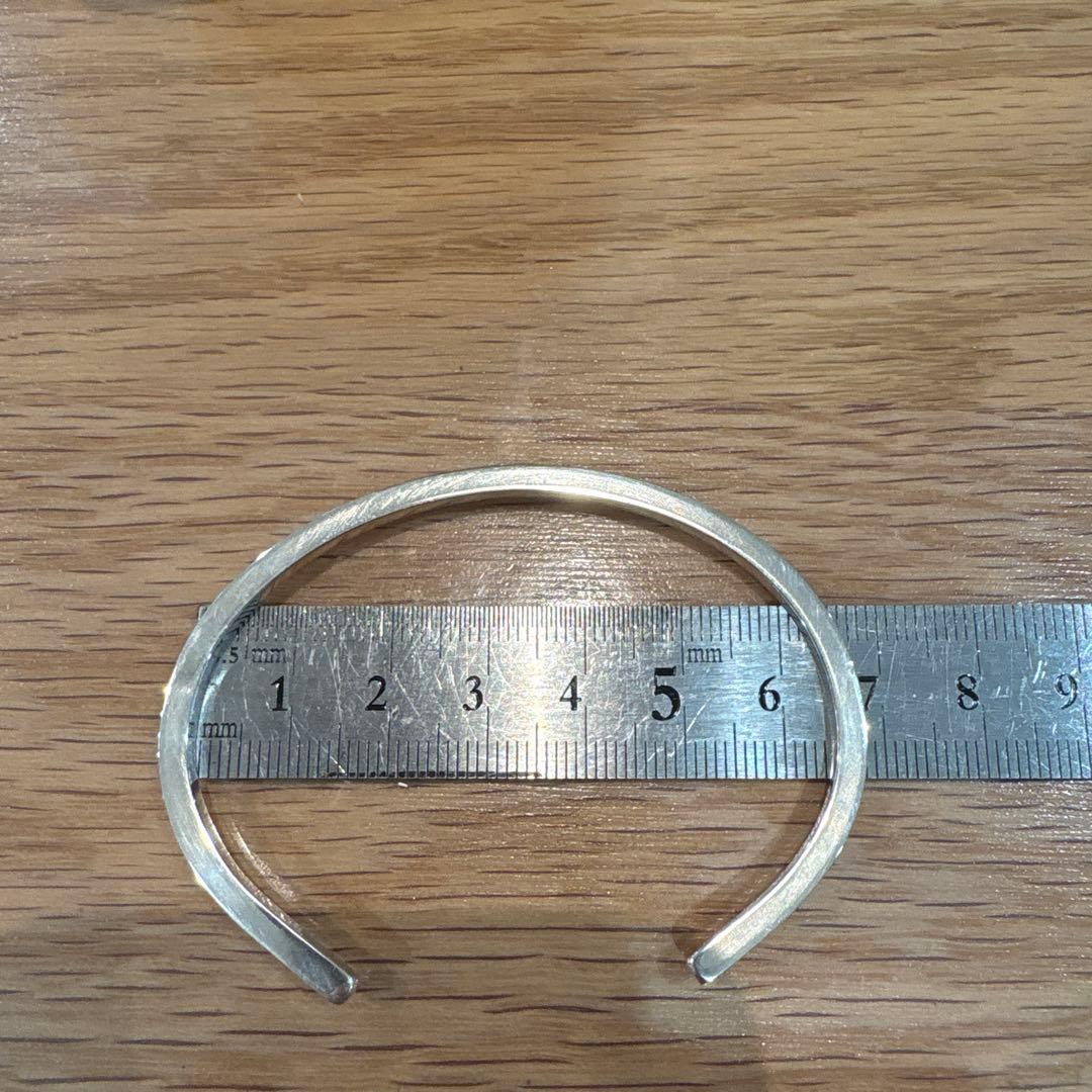 【ハンドメイド シルバー950バングル】