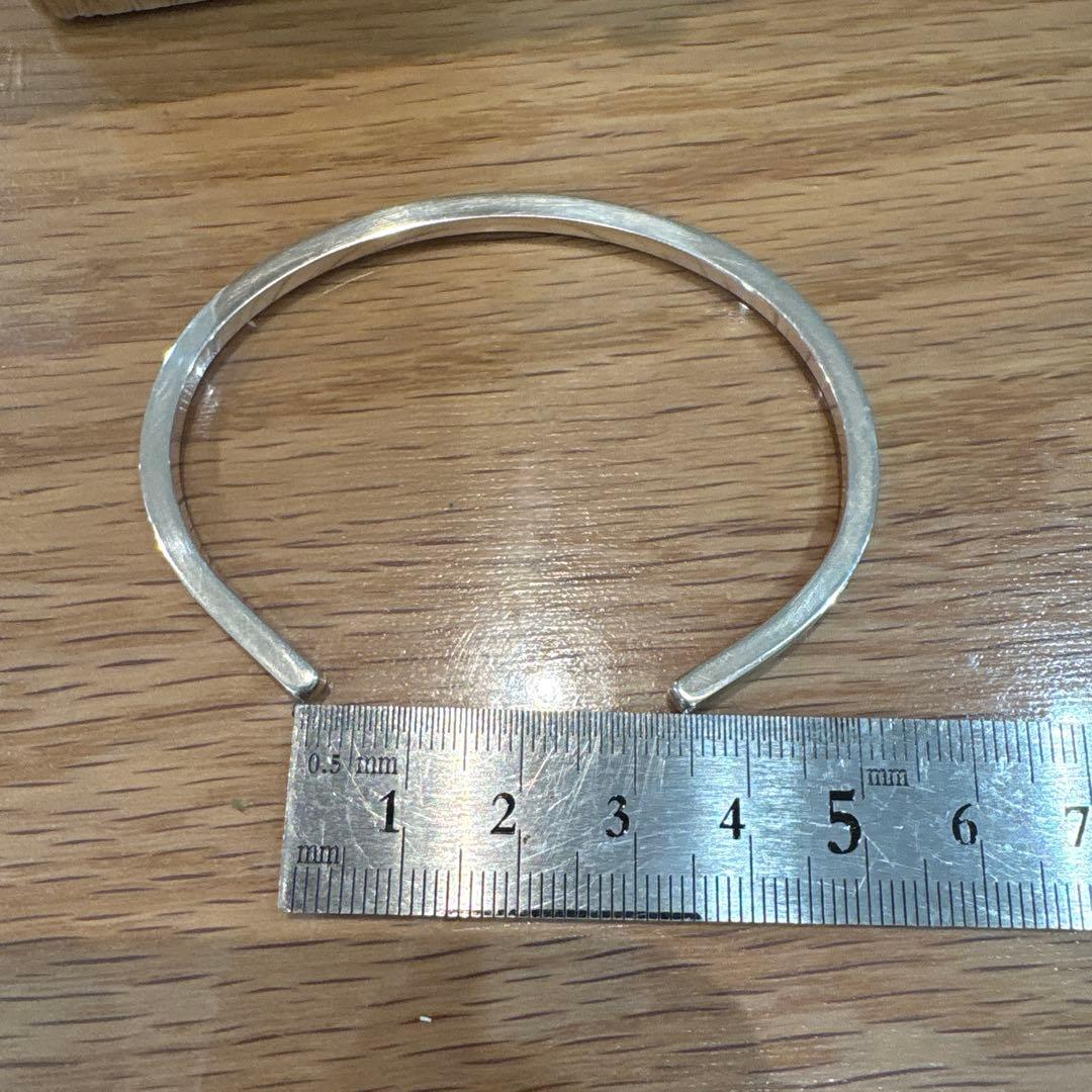【ハンドメイド シルバー950バングル】