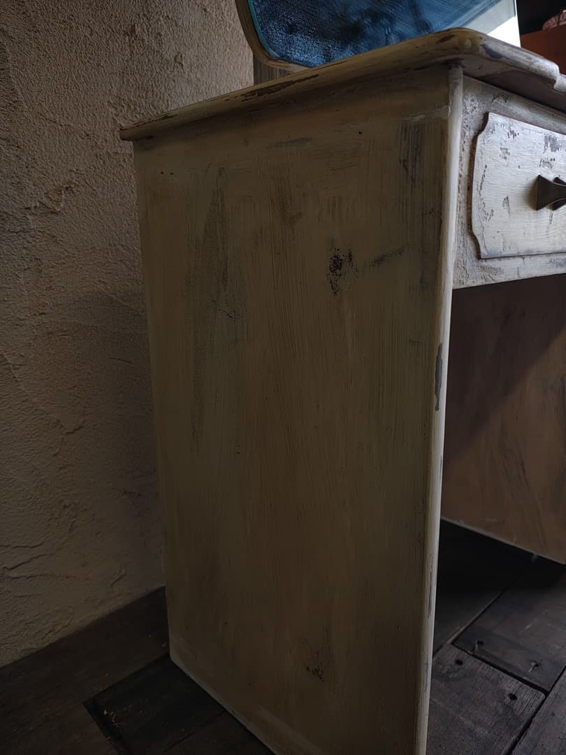 ビンテージペイント　ドレッサー　古道具　ビンテージ　M0180