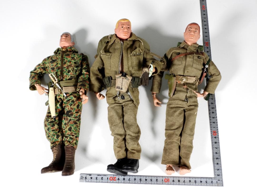 当時物1960年代 タカラコンバットジョーCOMBATJOE 3体セットおもちゃ