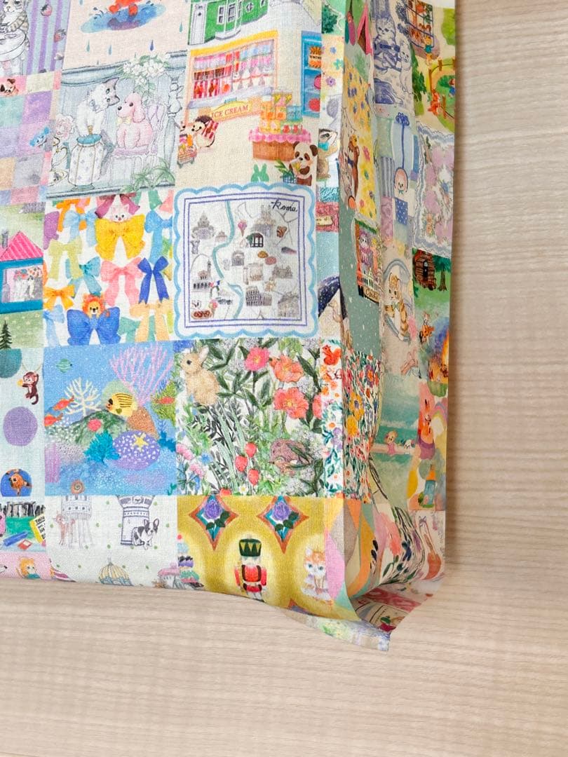 なっつん☆22fabric生地使用☆レジ袋型マイバッグ