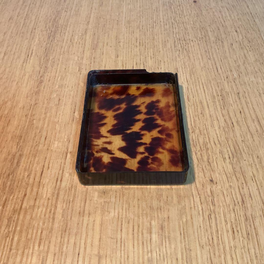 本鼈甲 小物入れ アクセサリーケース アンティーク 工芸品 希少　送料無料！