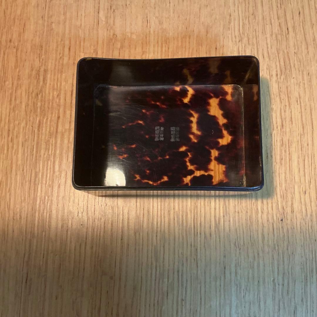 本鼈甲 小物入れ アクセサリーケース アンティーク 工芸品 希少　送料無料！