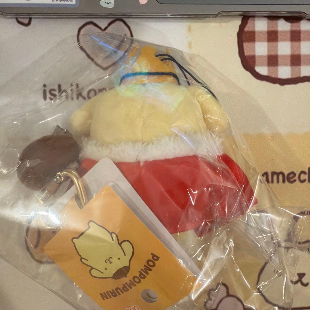 ポムポムプリン　ぬいぐるみ マスコット　国王様