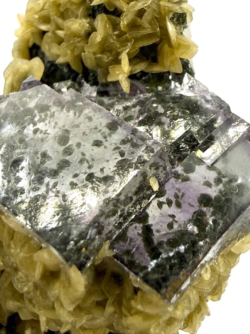 フローライト　クォーツ　原石　鉱物　標本　天然石　石　ヤオガンシャン産