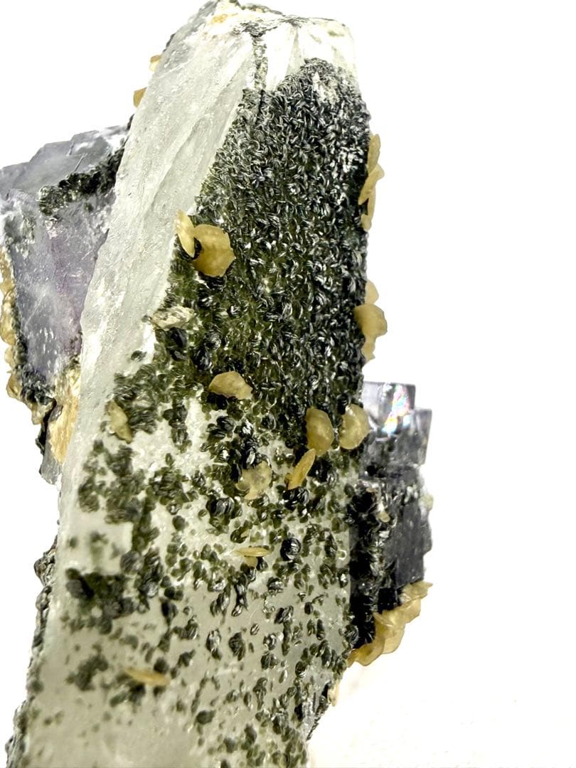 フローライト　クォーツ　原石　鉱物　標本　天然石　石　ヤオガンシャン産