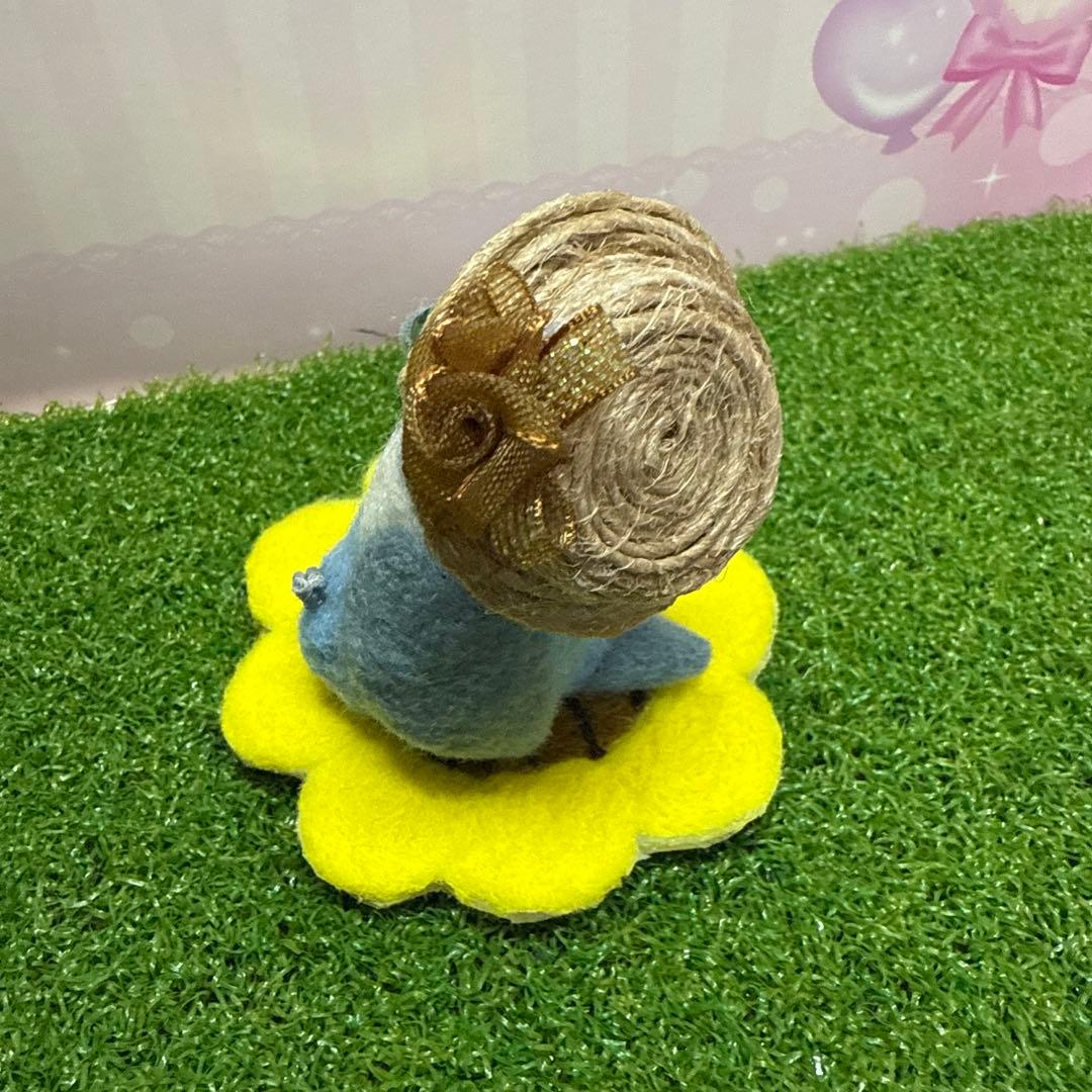 専用ページ　羊毛フェルト　傘でお出かけボタンインコ　鳥