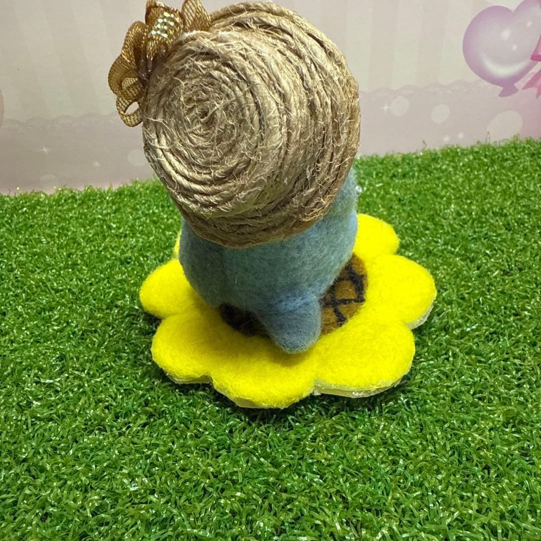 専用ページ　羊毛フェルト　傘でお出かけボタンインコ　鳥