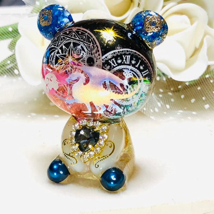 オルゴナイト くま ドラゴンと魔法陣