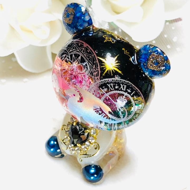 オルゴナイト くま ドラゴンと魔法陣