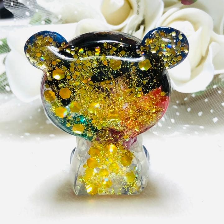 オルゴナイト くま ドラゴンと魔法陣