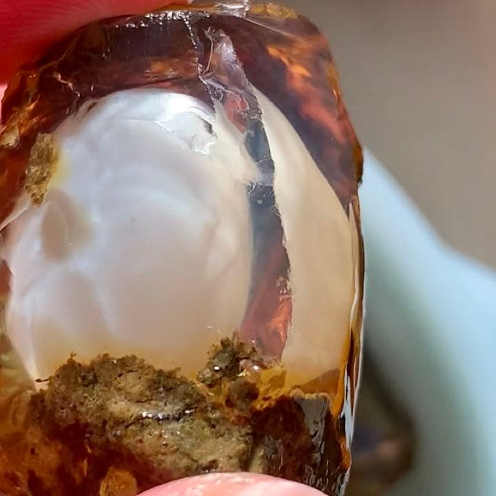 巨大エッグインオパール176.5ct/鉱物標本