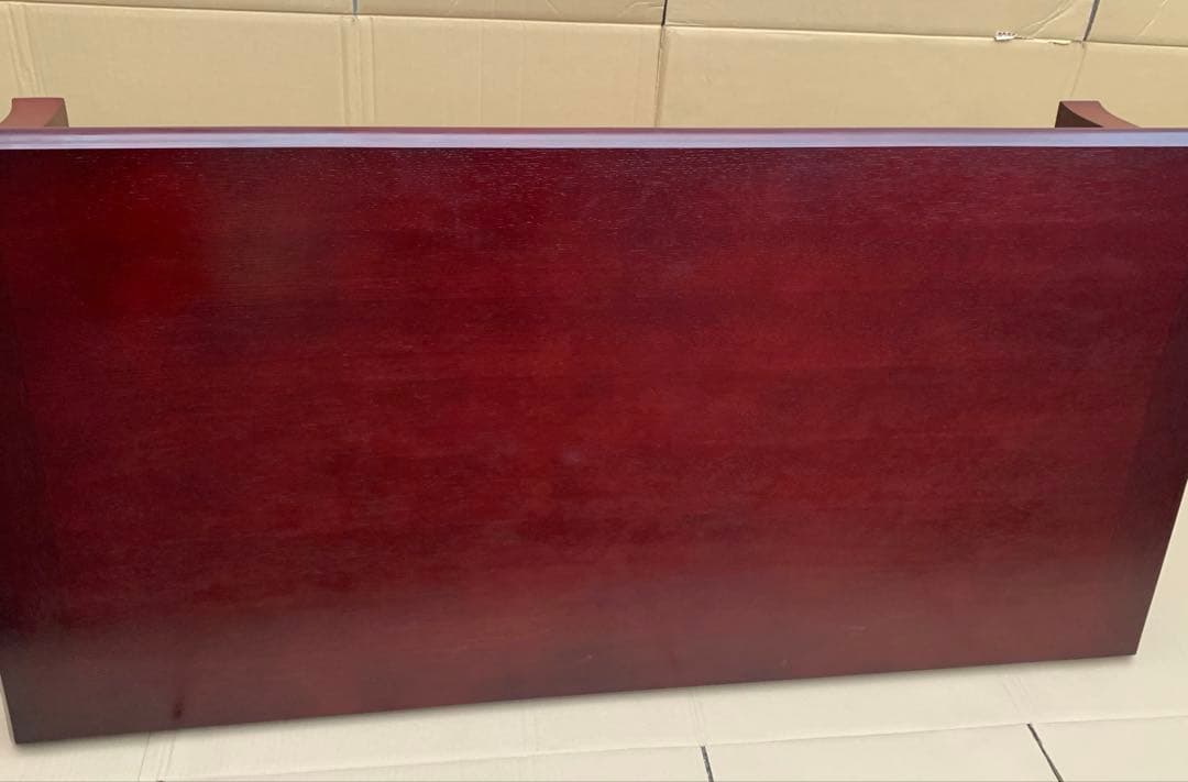 不二貿易／ダークブラウン 木製座卓 光沢仕上げ