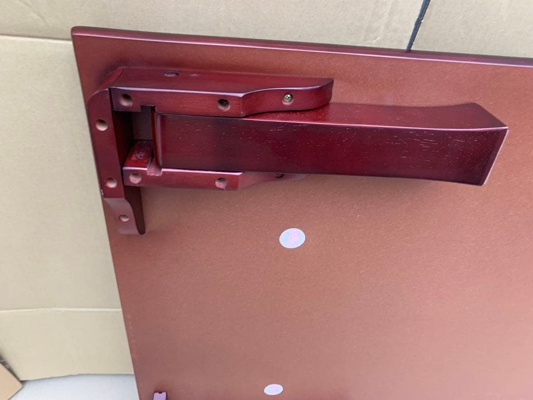 不二貿易／ダークブラウン 木製座卓 光沢仕上げ