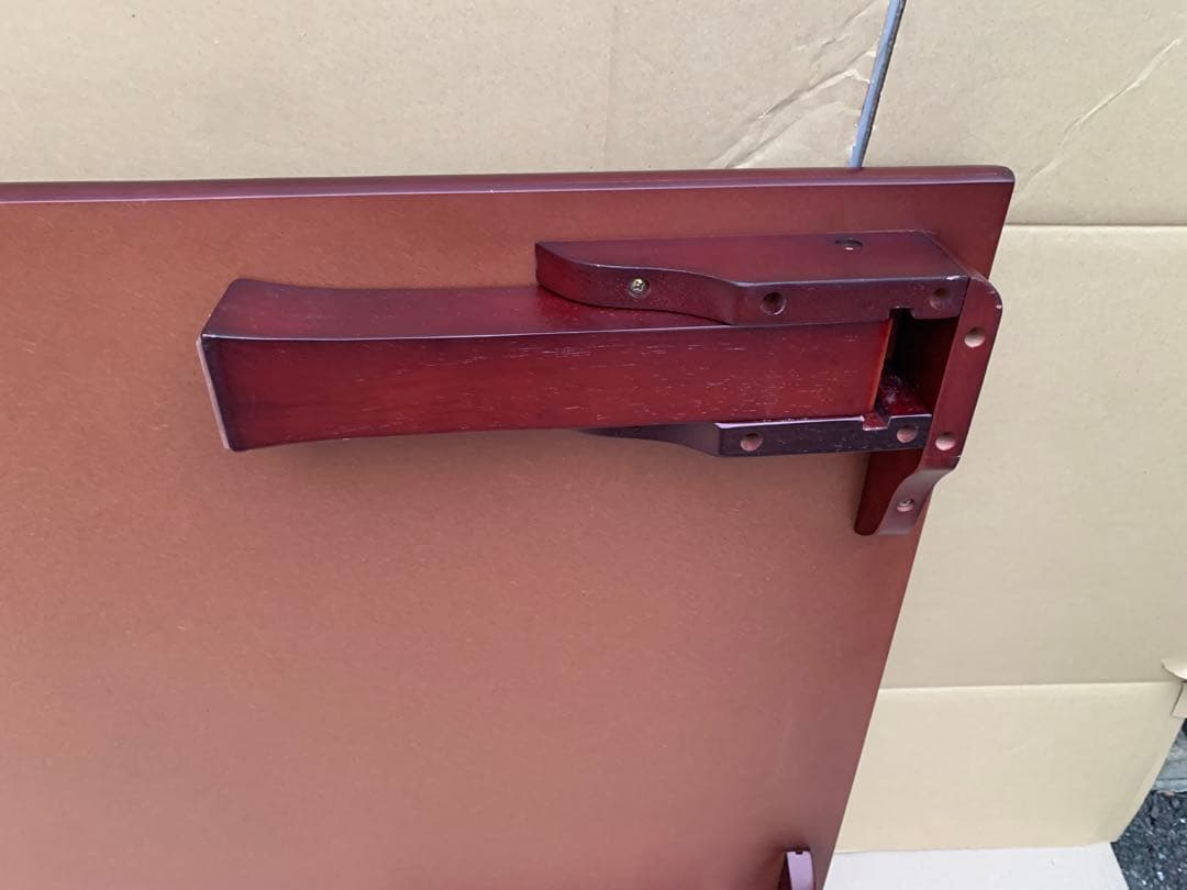 不二貿易／ダークブラウン 木製座卓 光沢仕上げ