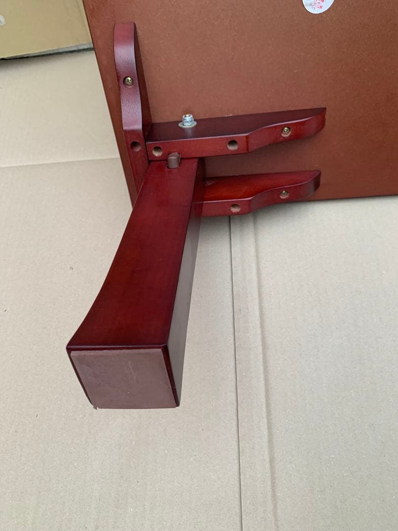 不二貿易／ダークブラウン 木製座卓 光沢仕上げ