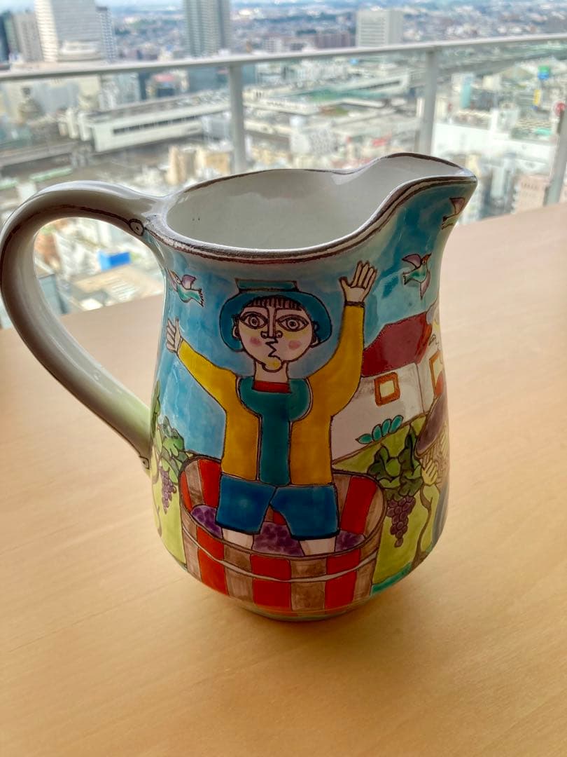 ☆超希少 大特価SALE！！デシモーネ 葡萄の収穫と馬柄 花瓶