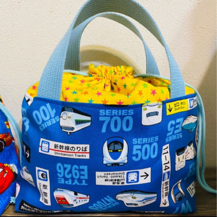 ハンドメイド 入園入学準備 保冷バッグ 巾着